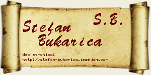 Stefan Bukarica vizit kartica